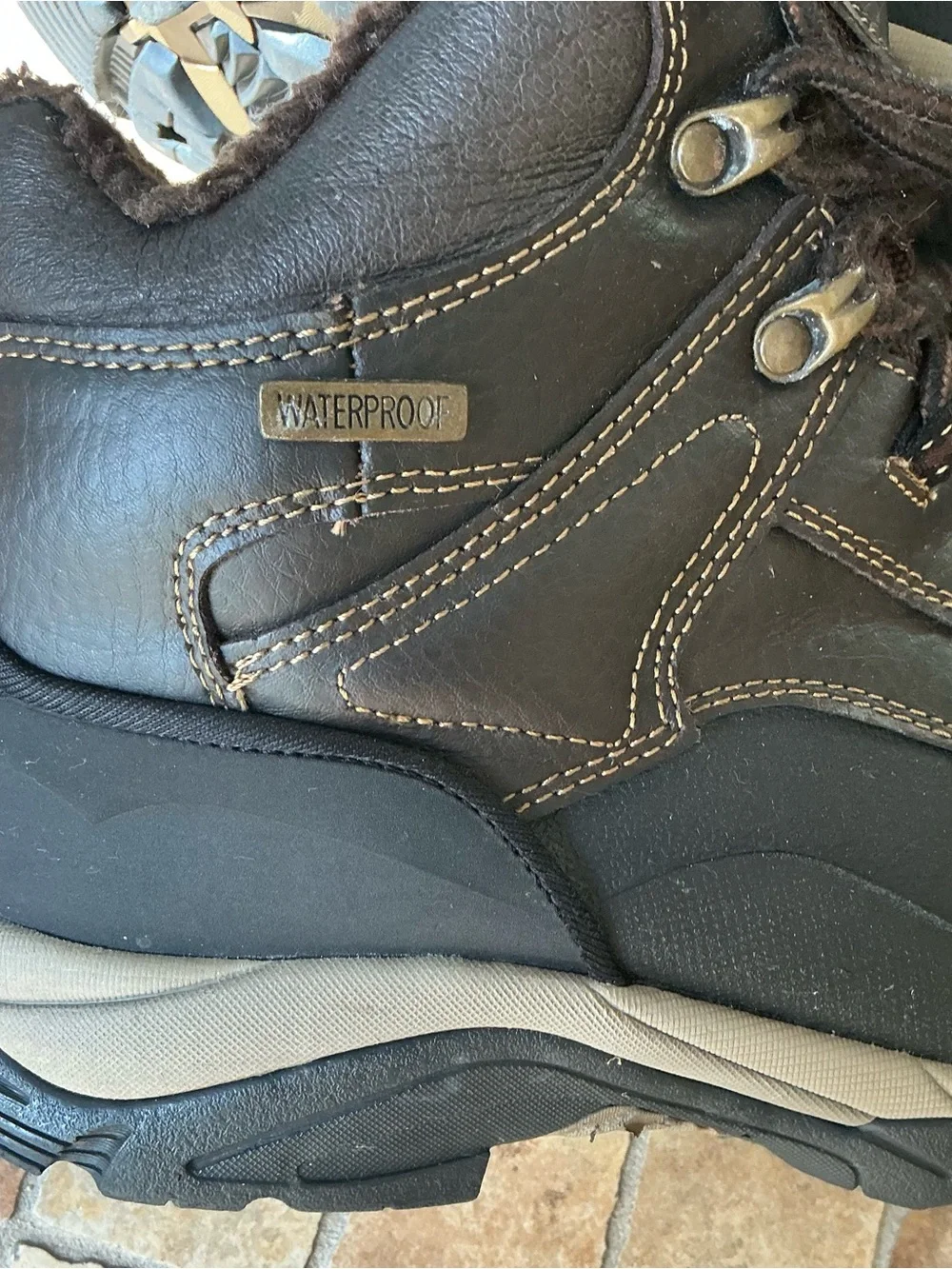Columbia Brown and Black Men's Insulated Lace-Up Boots